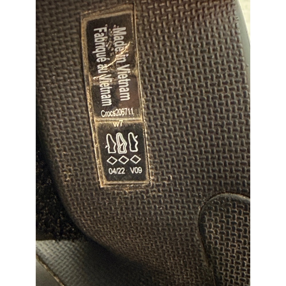 Crocs LiteRide 360 Sandals Women Sz 7 Black Grey Comfort Strappy 206711 - Picture 11 of 11